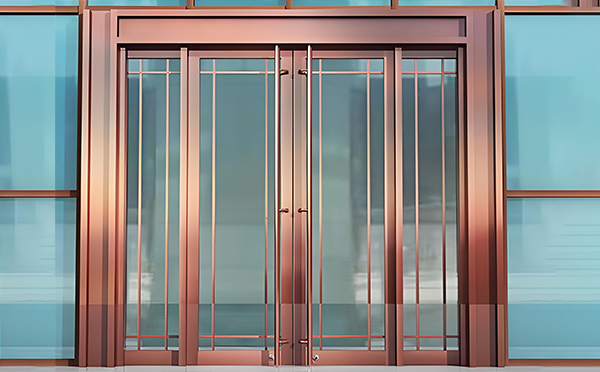 阿拉尔农场玻璃地弹门